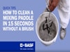 How to clean your mixing paddle